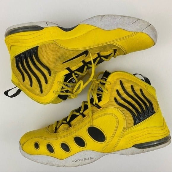 Nike Sonic Flight Fun Police Sneakers Yellow Men's 11.5 - Picture 3 of 8